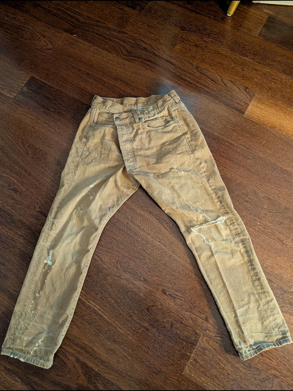 R13 Women's Crossover Jeans In Kalan Khaki